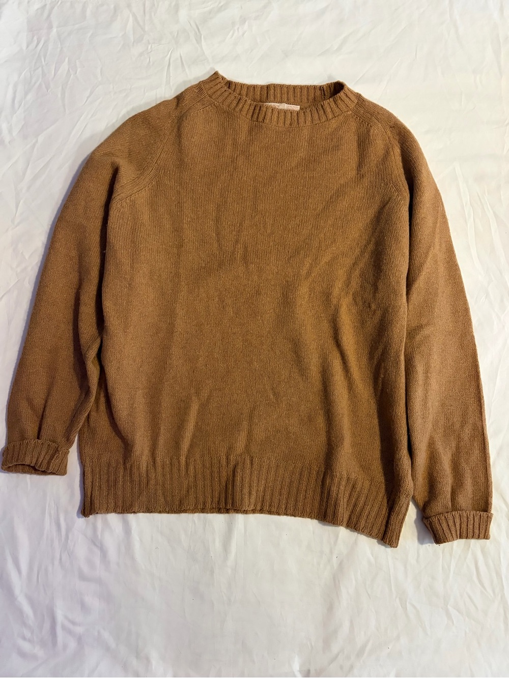 Vintage Crewneck Sweater in Warm Brown